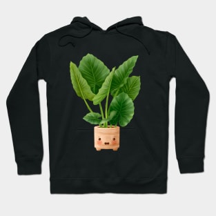 Cute Plant Illustration, Philodendron Domesticum Hoodie